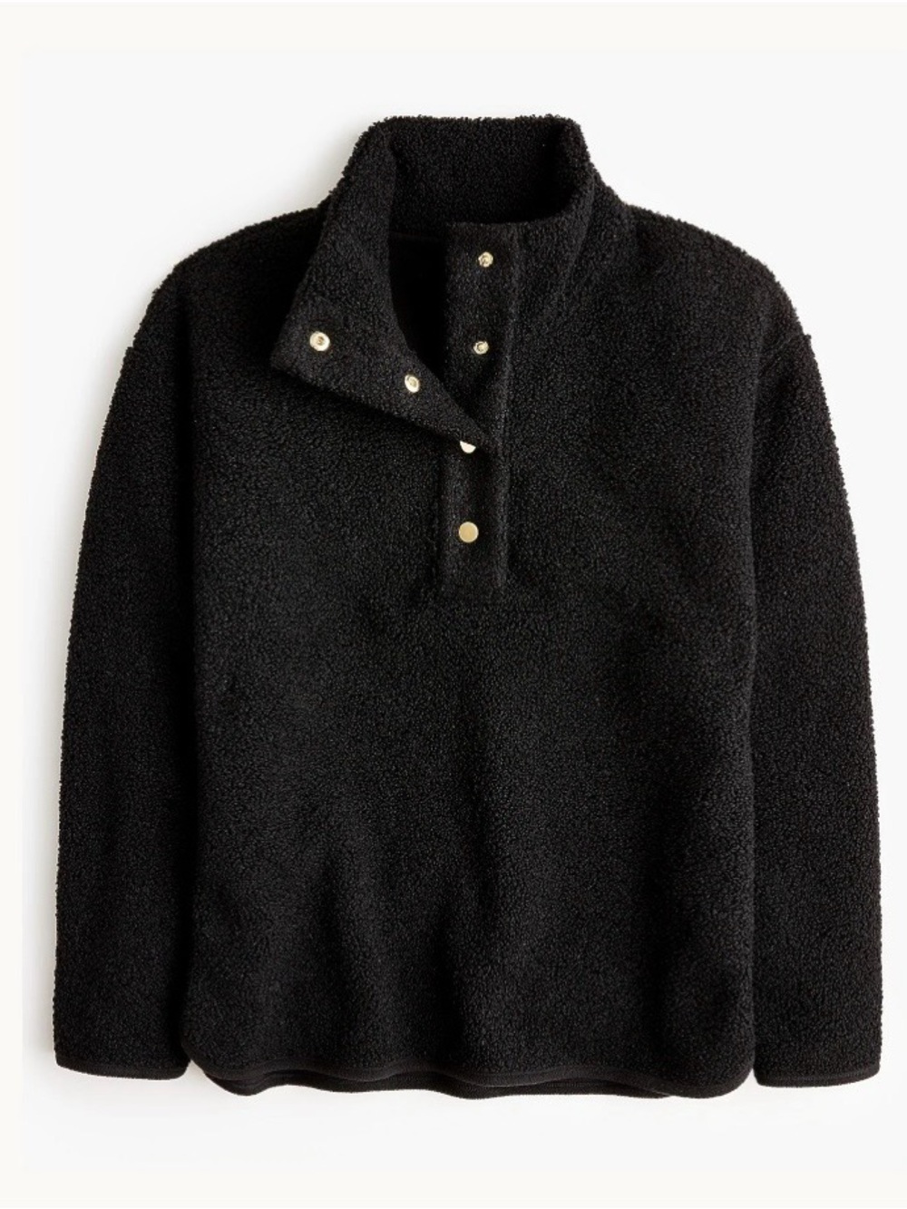 Jcrew Factory NWT Women’s Sherpa Snap Pullover